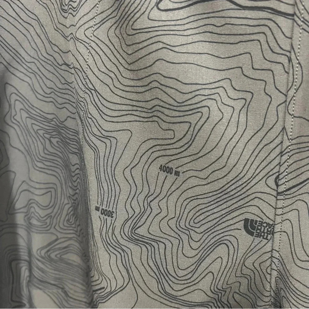THE NORTH FACE Beyond the Wall Asphalt Grey Topo Print Pants size large - Picture 8 of 15